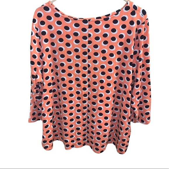 Crown & Ivy • Polka Dotted LSlv. Blouse | 2X - Picture 2 of 2